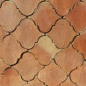 Tomette en terre cuite de réédition - 26x23,5cm - 20mm - Andalouse - Moulée main