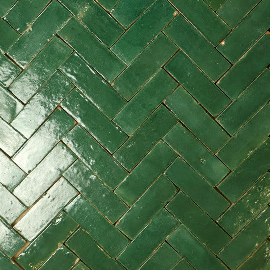 Véritable Bejmat de Fès - Vert émeraude