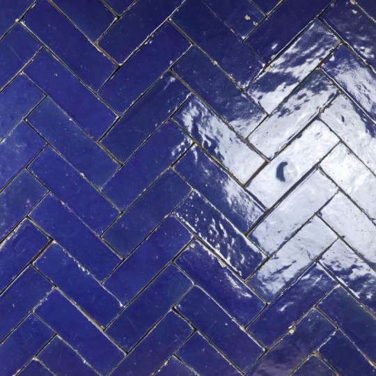 Véritable Bejmat de Fès - Bleu Majorelle