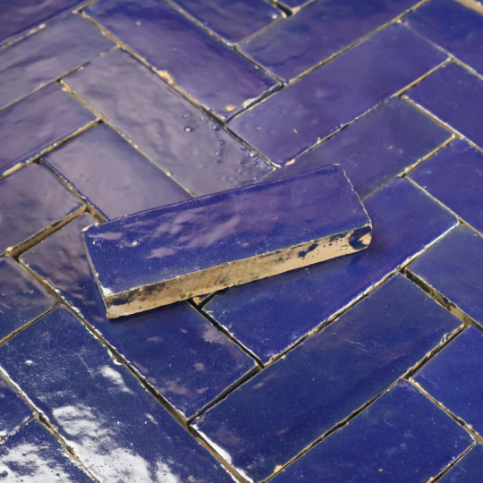 Véritable Bejmat de Fès - Bleu Majorelle