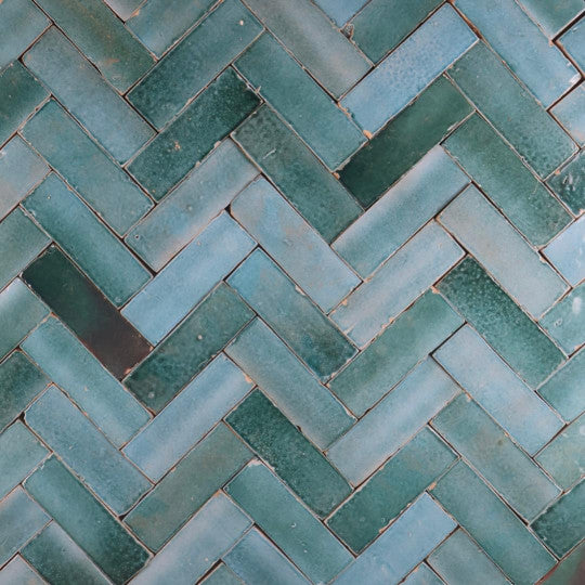 Véritable Bejmat de Fès - Vert Siam