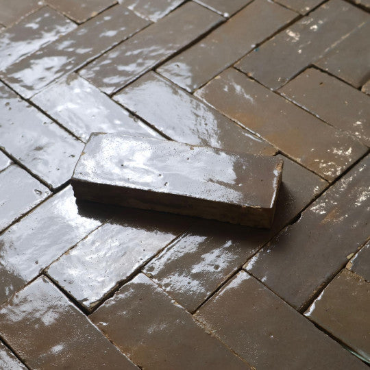 Véritable Bejmat de Fès - Gris Massai