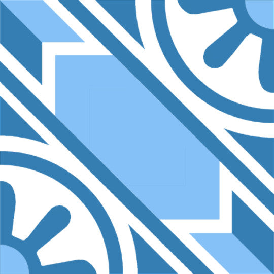 Carreaux de Ciment - Sabine - 20x20cm ≈ 18mm